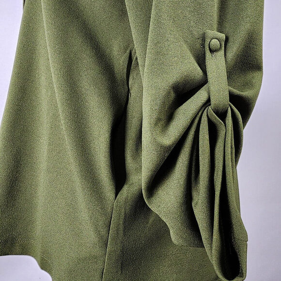 Andree Green Collared Open Blazer Jacket Size 1X - Picture 6 of 10